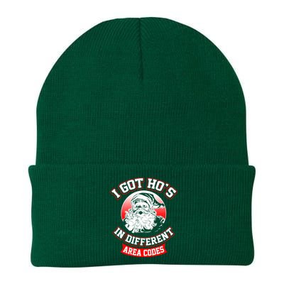 I Got Hos In Different Area Codes Christmas Gift Santa Knit Cap Winter Beanie