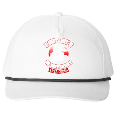 I Got Hos In Different Area Codes Christmas Gift Santa Snapback Five-Panel Rope Hat