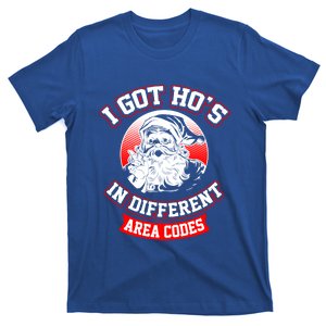 I Got Hos In Different Area Codes Christmas Gift Santa T-Shirt