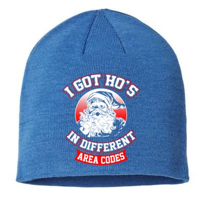 I Got Hos In Different Area Codes Christmas Gift Santa Sustainable Beanie