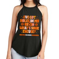 I've Got Holes In My Brain Multiple Sclerosis Awareness MS Women's Perfect Tri Rocker Tank