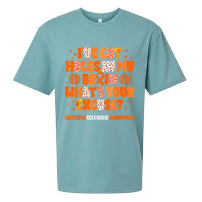 I've Got Holes In My Brain Multiple Sclerosis Awareness MS Sueded Cloud Jersey T-Shirt