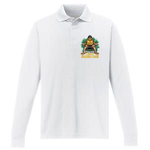 I Got Hairy Legs Performance Long Sleeve Polo