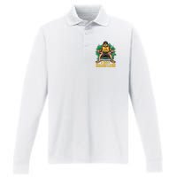 I Got Hairy Legs Performance Long Sleeve Polo