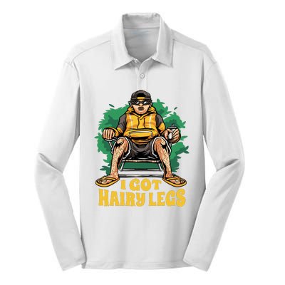 I Got Hairy Legs Silk Touch Performance Long Sleeve Polo