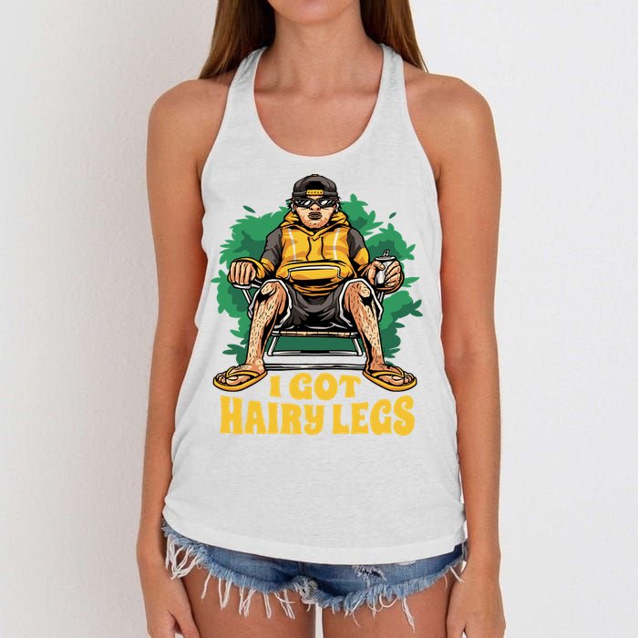 I Got Hairy Legs Women's Knotted Racerback Tank