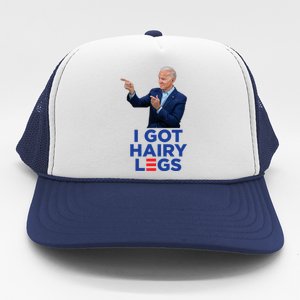 I Got Hairy Legs Funny Joe Biden Logo Parody Meme Trucker Hat