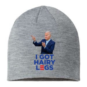 I Got Hairy Legs Funny Joe Biden Logo Parody Meme Sustainable Beanie