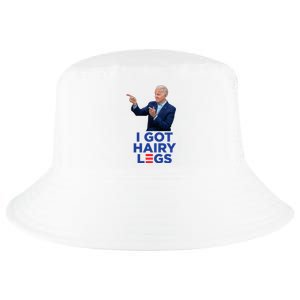 I Got Hairy Legs Funny Joe Biden Logo Parody Meme Cool Comfort Performance Bucket Hat