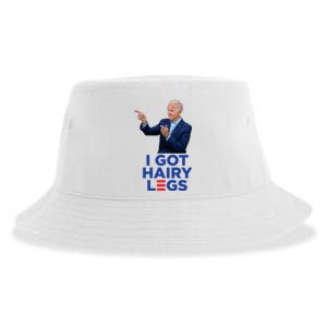 I Got Hairy Legs Funny Joe Biden Logo Parody Meme Sustainable Bucket Hat