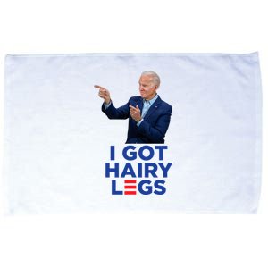 I Got Hairy Legs Funny Joe Biden Logo Parody Meme Microfiber Hand Towel