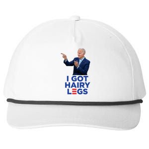 I Got Hairy Legs Funny Joe Biden Logo Parody Meme Snapback Five-Panel Rope Hat