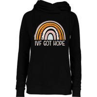 IVF got hope IVF Warrior IVF Baby Announcement Womens Funnel Neck Pullover Hood