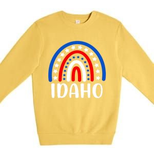 Idaho Gift I Love Idaho Usa Gift Premium Crewneck Sweatshirt