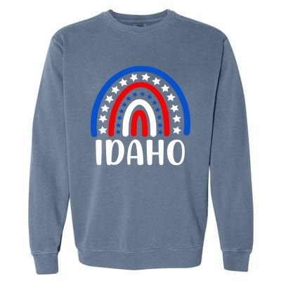 Idaho Gift I Love Idaho Usa Gift Garment-Dyed Sweatshirt