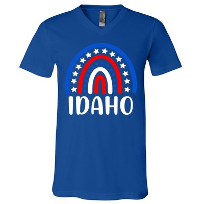 Idaho Gift I Love Idaho Usa Gift V-Neck T-Shirt