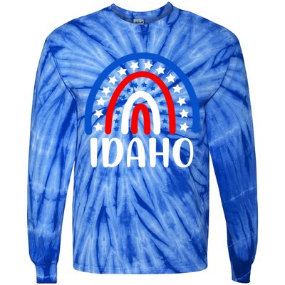 Idaho Gift I Love Idaho Usa Gift Tie-Dye Long Sleeve Shirt