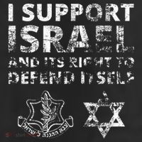 IDF Grunge I Support Israel and its Right to Defend Itself Cool Comfort Performance Bucket Hat