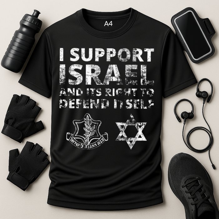IDF Grunge I Support Israel and its Right to Defend Itself Performance Shirt