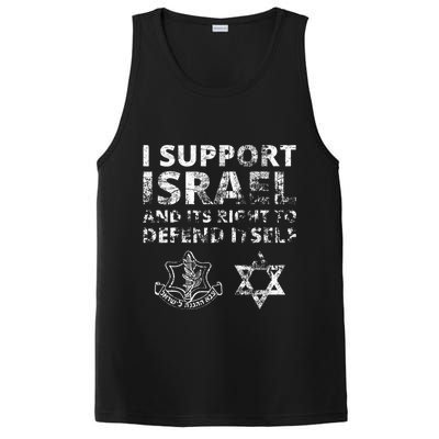 IDF Grunge I Support Israel and its Right to Defend Itself PosiCharge Competitor Tank
