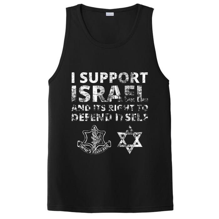 IDF Grunge I Support Israel and its Right to Defend Itself PosiCharge Competitor Tank