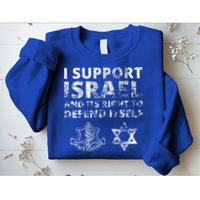 IDF Grunge I Support Israel and its Right to Defend Itself Sweatshirt