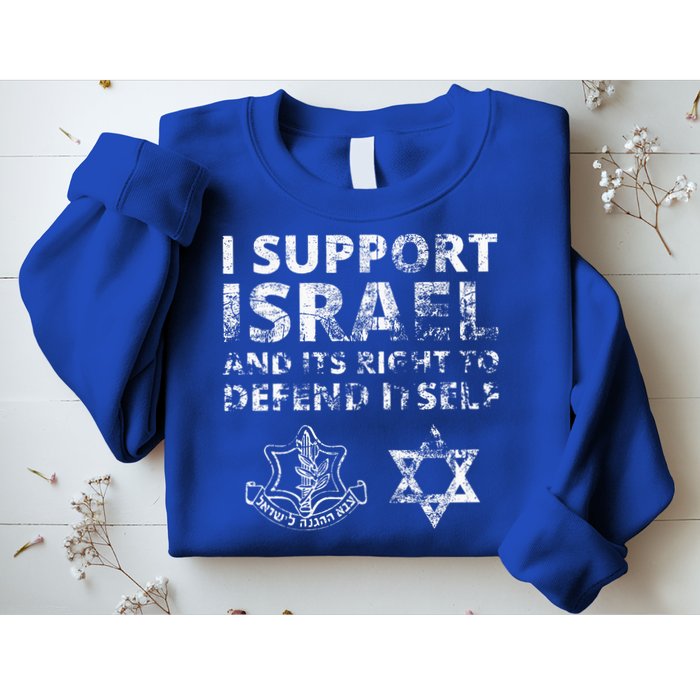 IDF Grunge I Support Israel and its Right to Defend Itself Sweatshirt