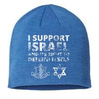 IDF Grunge I Support Israel and its Right to Defend Itself Sustainable Beanie