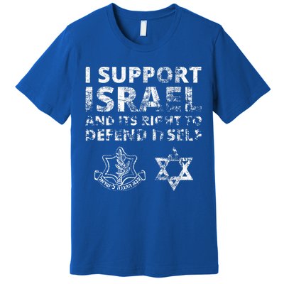 IDF Grunge I Support Israel and its Right to Defend Itself Premium T-Shirt