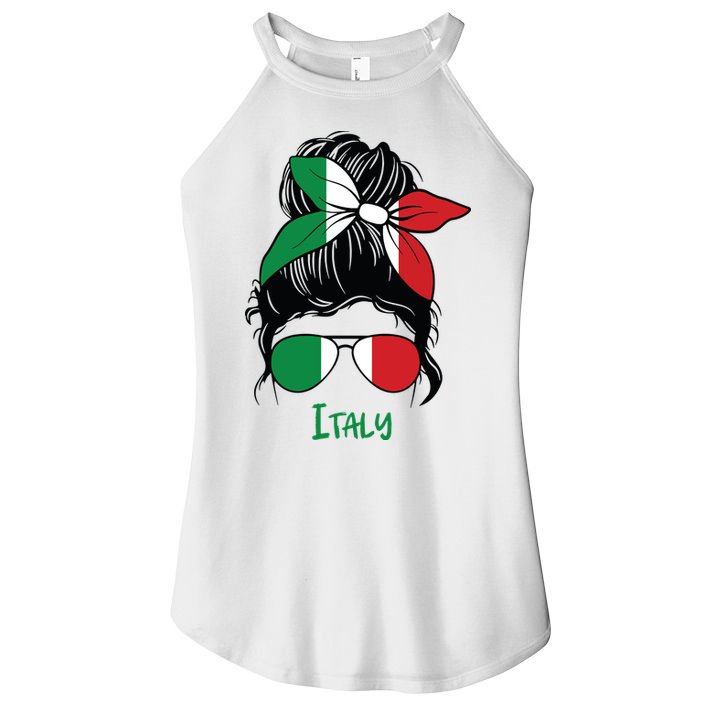 Italian Girl Italy Girl Italia Woman Flag Women's Perfect Tri Rocker Tank