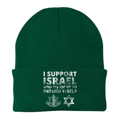 Idf Grunge I Support Israel And Its Right To Defend Itself Knit Cap Winter Beanie