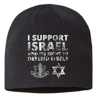 Idf Grunge I Support Israel And Its Right To Defend Itself Sustainable Beanie