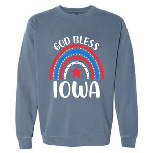 Iowa Gift I Love Iowa Usa Great Gift Garment-Dyed Sweatshirt