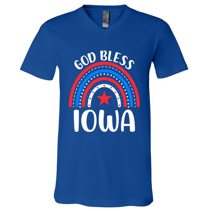 Iowa Gift I Love Iowa Usa Great Gift V-Neck T-Shirt