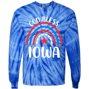 Iowa Gift I Love Iowa Usa Great Gift Tie-Dye Long Sleeve Shirt