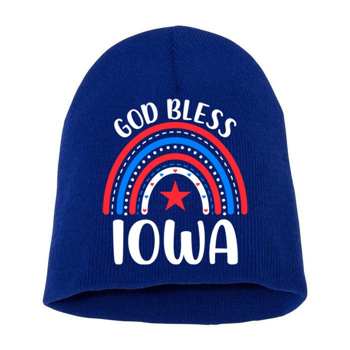 Iowa Gift I Love Iowa Usa Great Gift Short Acrylic Beanie