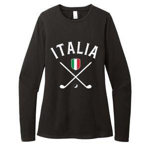 Italy Golf Italian Flag Golf Tee Womens CVC Long Sleeve Shirt