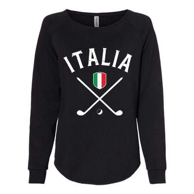 Italy Golf Italian Flag Golf Tee Womens California Wash Sweatshirt