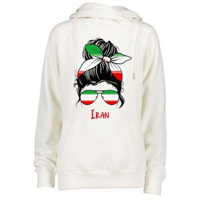 Iranian Girl Iran Girl Persian Woman Flag Womens Funnel Neck Pullover Hood