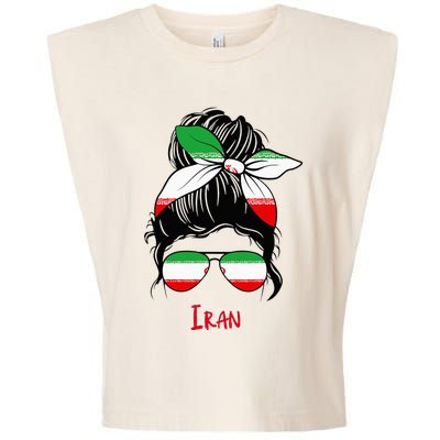 Iranian Girl Iran Girl Persian Woman Flag Garment-Dyed Women's Muscle Tee