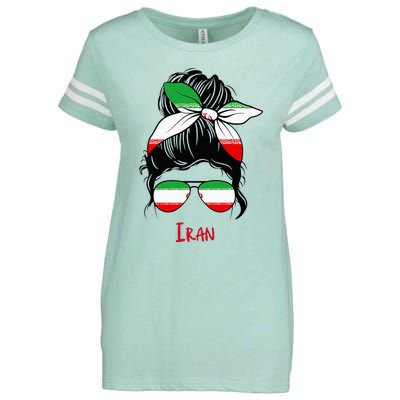 Iranian Girl Iran Girl Persian Woman Flag Enza Ladies Jersey Football T-Shirt