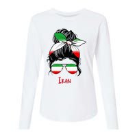 Iranian Girl Iran Girl Persian Woman Flag Womens Cotton Relaxed Long Sleeve T-Shirt