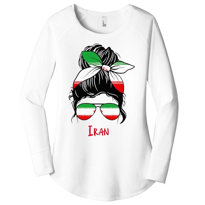 Iranian Girl Iran Girl Persian Woman Flag Women's Perfect Tri Tunic Long Sleeve Shirt