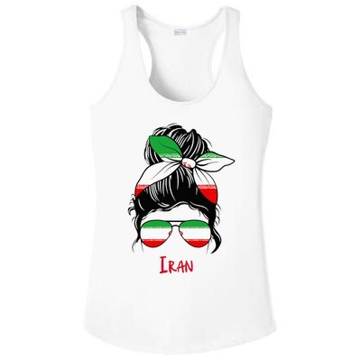 Iranian Girl Iran Girl Persian Woman Flag Ladies PosiCharge Competitor Racerback Tank