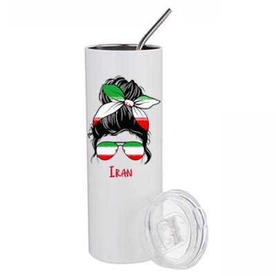 Iranian Girl Iran Girl Persian Woman Flag Stainless Steel Tumbler