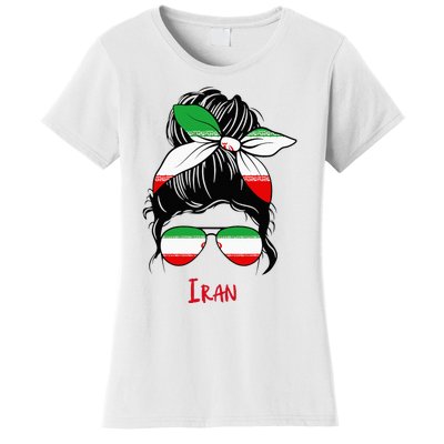 Iranian Girl Iran Girl Persian Woman Flag Women's T-Shirt