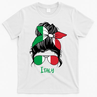 Italian Girl Italy Girl Italia Woman Flag T-Shirt