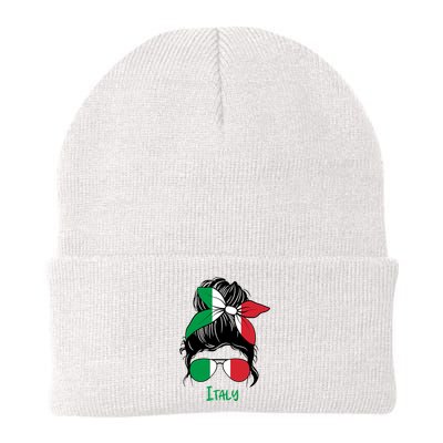 Italian Girl Italy Girl Italia Woman Flag Beanie