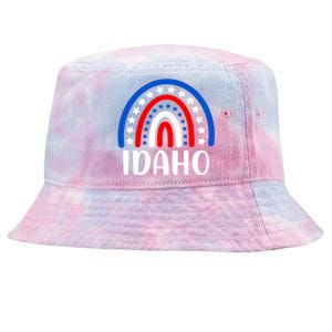 Idaho Gift I Love Idaho Usa Gift Tie-Dyed Bucket Hat