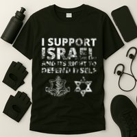 Idf Grunge I Support Israel And Its Right To Defend Itself T-Shirt